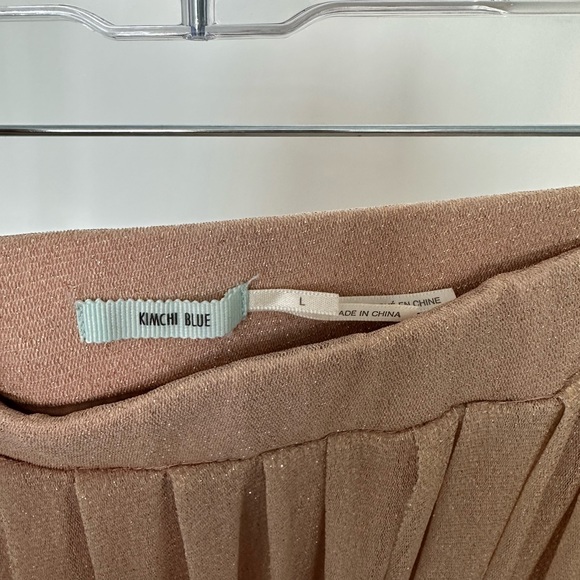 NWNT | Kimchi Blue Maxi Skirt | Champagne Gold | L - Picture 3 of 4
